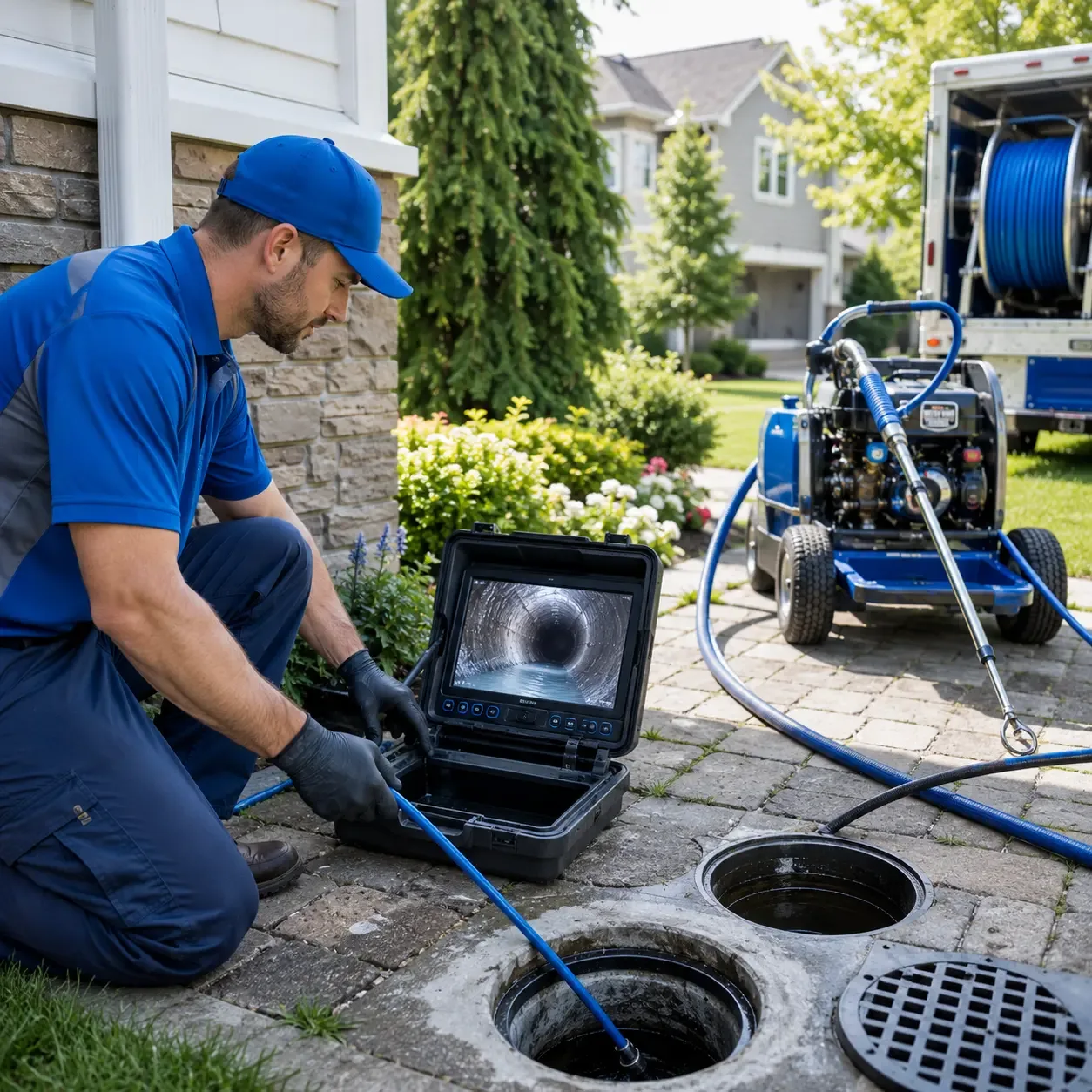 Outdoor drain cleaning professionals serving Carmine, TX